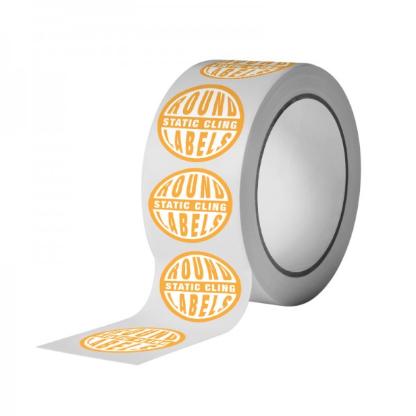Round Static Cling Labels, D2-SCCLING-CS1